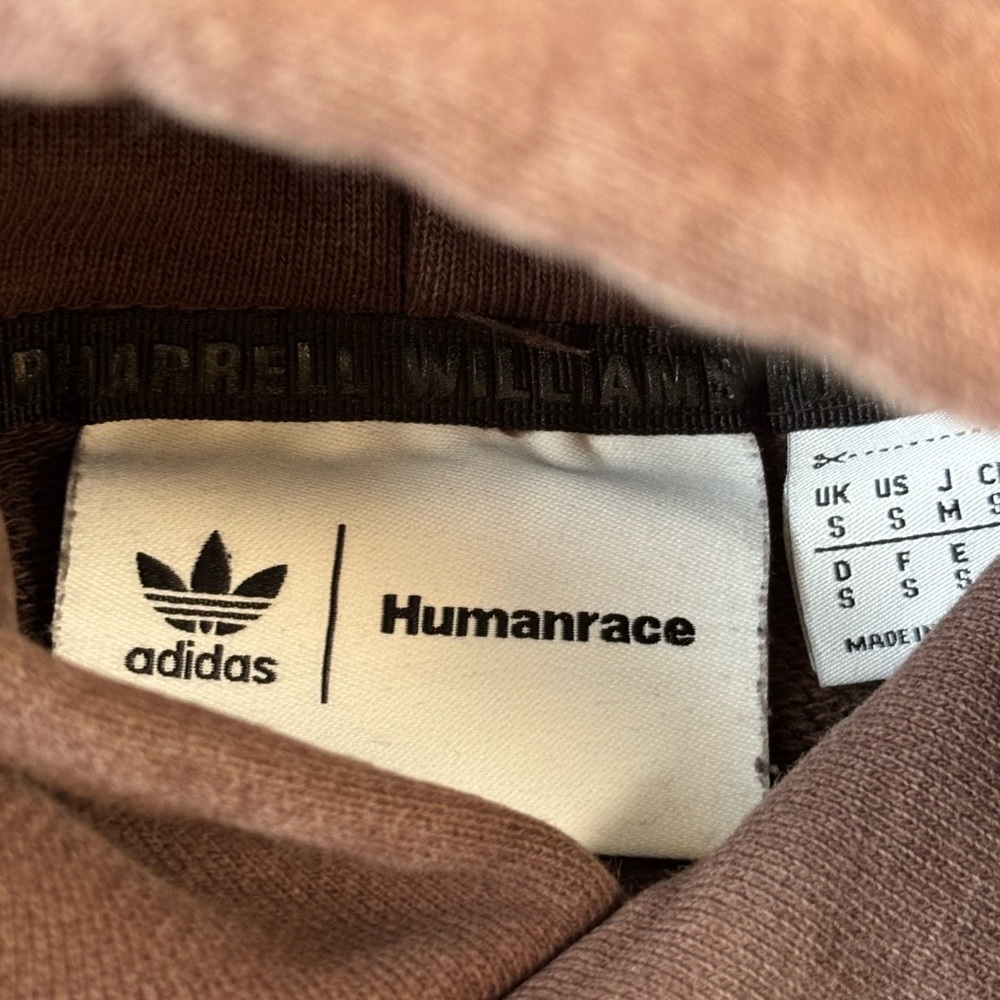 Adidas Pharrel Humanrace Brown Hoodie Size Small - Picture 2 of 3